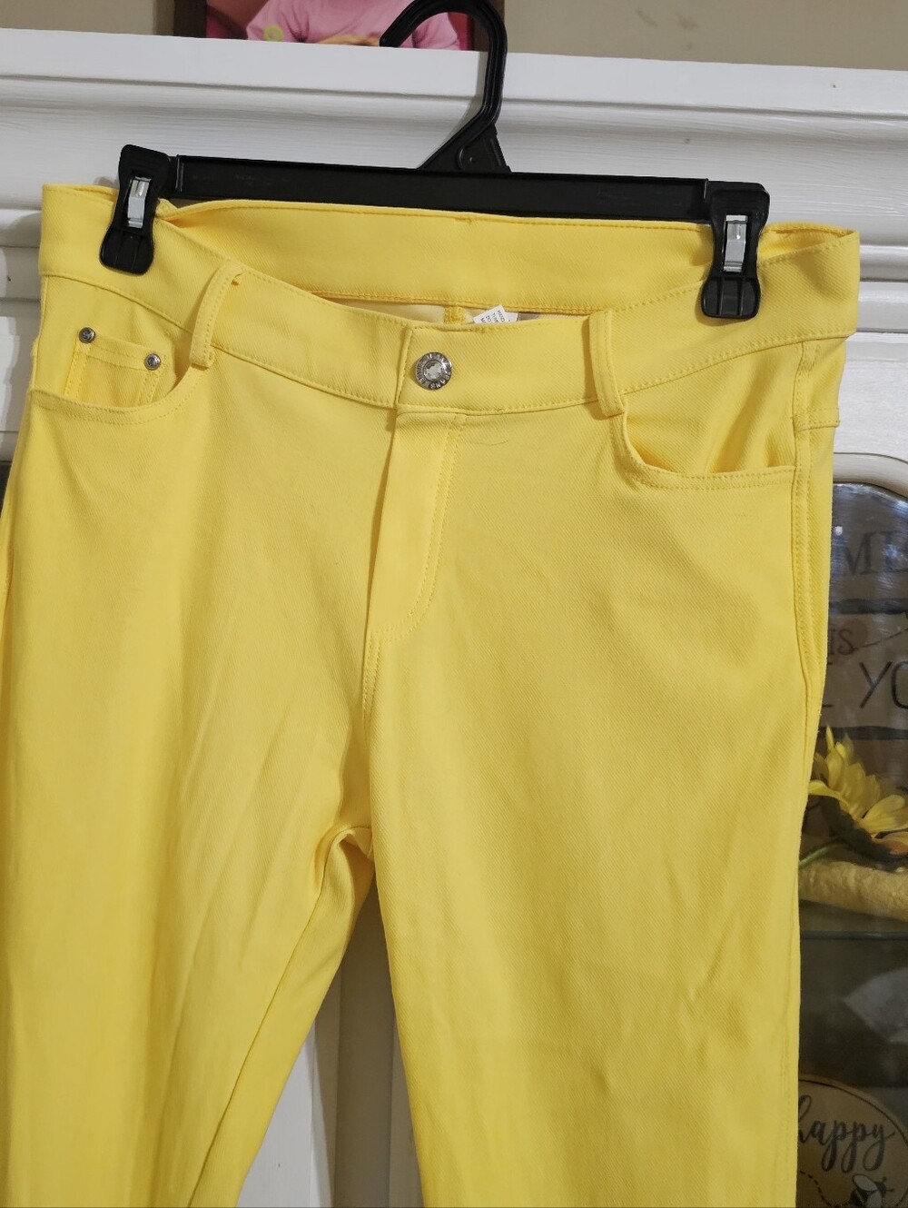 Yelete Bright Yellow Ankle Jeans - Picture 5 of 5